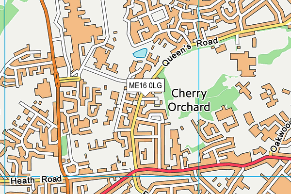 ME16 0LG map - OS VectorMap District (Ordnance Survey) ME16 0LG map - OS VectorMap District (Ordnance Survey)