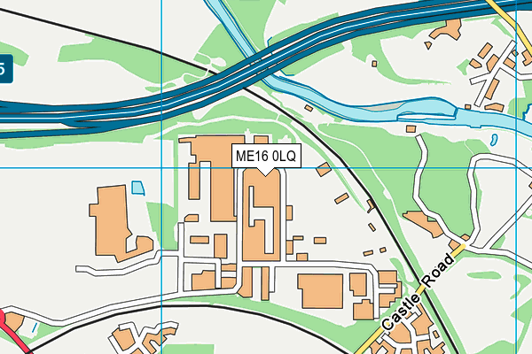 ME16 0LQ map - OS VectorMap District (Ordnance Survey) ME16 0LQ map - OS VectorMap District (Ordnance Survey)