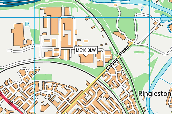 ME16 0LW map - OS VectorMap District (Ordnance Survey) ME16 0LW map - OS VectorMap District (Ordnance Survey)
