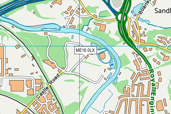 ME16 0LX map - OS VectorMap District (Ordnance Survey) ME16 0LX map - OS VectorMap District (Ordnance Survey)