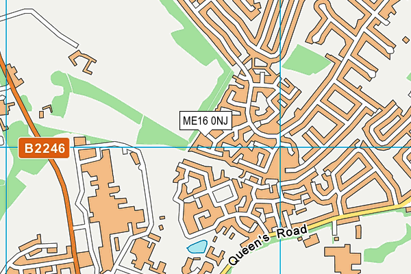ME16 0NJ map - OS VectorMap District (Ordnance Survey) ME16 0NJ map - OS VectorMap District (Ordnance Survey)