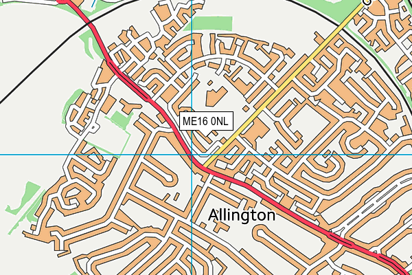 ME16 0NL map - OS VectorMap District (Ordnance Survey) ME16 0NL map - OS VectorMap District (Ordnance Survey)