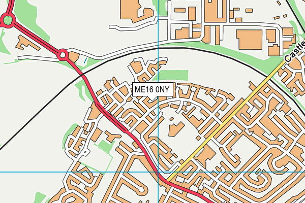ME16 0NY map - OS VectorMap District (Ordnance Survey) ME16 0NY map - OS VectorMap District (Ordnance Survey)