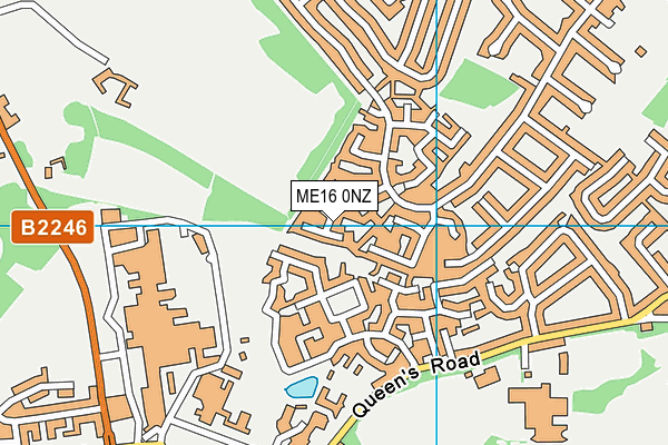 ME16 0NZ map - OS VectorMap District (Ordnance Survey) ME16 0NZ map - OS VectorMap District (Ordnance Survey)