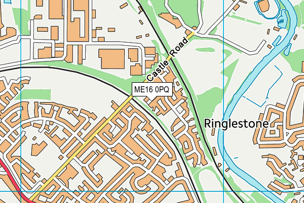 ME16 0PQ map - OS VectorMap District (Ordnance Survey) ME16 0PQ map - OS VectorMap District (Ordnance Survey)