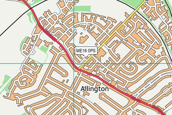 ME16 0PS map - OS VectorMap District (Ordnance Survey) ME16 0PS map - OS VectorMap District (Ordnance Survey)