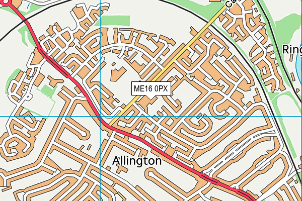 ME16 0PX map - OS VectorMap District (Ordnance Survey) ME16 0PX map - OS VectorMap District (Ordnance Survey)