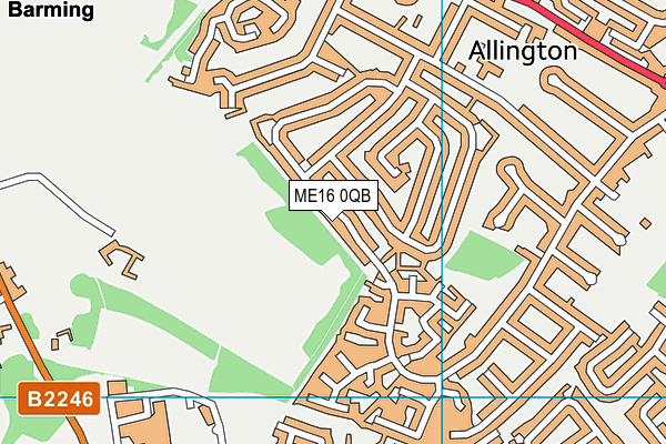 ME16 0QB map - OS VectorMap District (Ordnance Survey) ME16 0QB map - OS VectorMap District (Ordnance Survey)