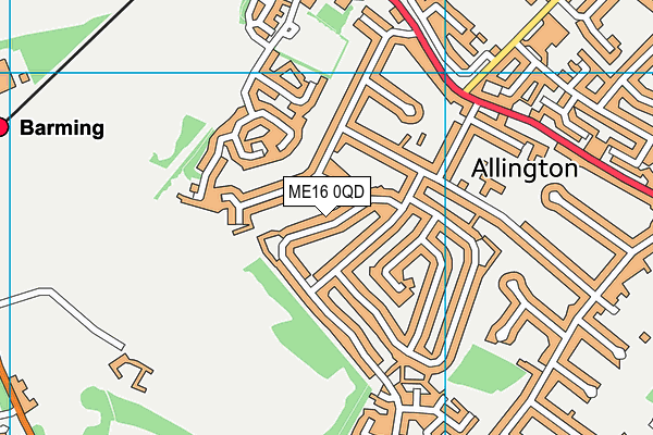 ME16 0QD map - OS VectorMap District (Ordnance Survey) ME16 0QD map - OS VectorMap District (Ordnance Survey)