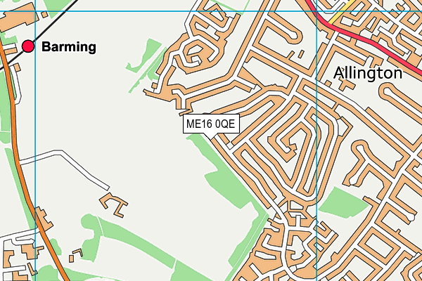 ME16 0QE map - OS VectorMap District (Ordnance Survey) ME16 0QE map - OS VectorMap District (Ordnance Survey)