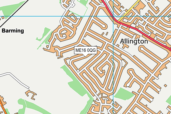 ME16 0QG map - OS VectorMap District (Ordnance Survey) ME16 0QG map - OS VectorMap District (Ordnance Survey)