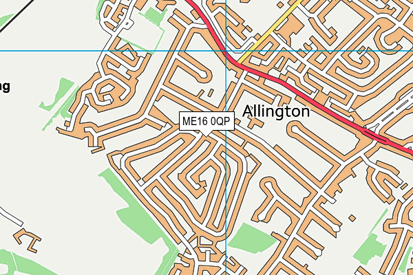 ME16 0QP map - OS VectorMap District (Ordnance Survey) ME16 0QP map - OS VectorMap District (Ordnance Survey)