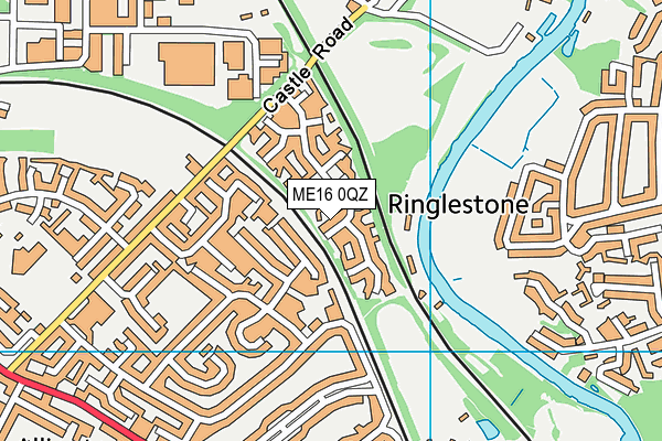 ME16 0QZ map - OS VectorMap District (Ordnance Survey) ME16 0QZ map - OS VectorMap District (Ordnance Survey)