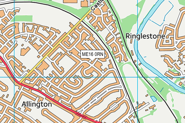 ME16 0RN map - OS VectorMap District (Ordnance Survey) ME16 0RN map - OS VectorMap District (Ordnance Survey)