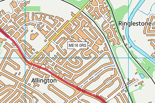 ME16 0RS map - OS VectorMap District (Ordnance Survey) ME16 0RS map - OS VectorMap District (Ordnance Survey)