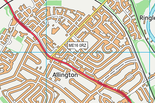 ME16 0RZ map - OS VectorMap District (Ordnance Survey) ME16 0RZ map - OS VectorMap District (Ordnance Survey)