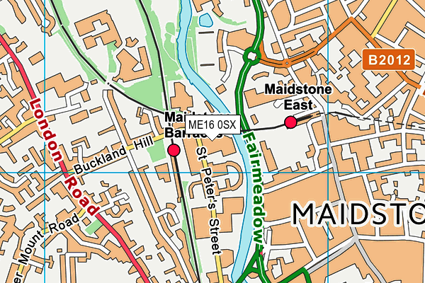 ME16 0SX map - OS VectorMap District (Ordnance Survey) ME16 0SX map - OS VectorMap District (Ordnance Survey)