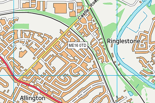 ME16 0TD map - OS VectorMap District (Ordnance Survey) ME16 0TD map - OS VectorMap District (Ordnance Survey)