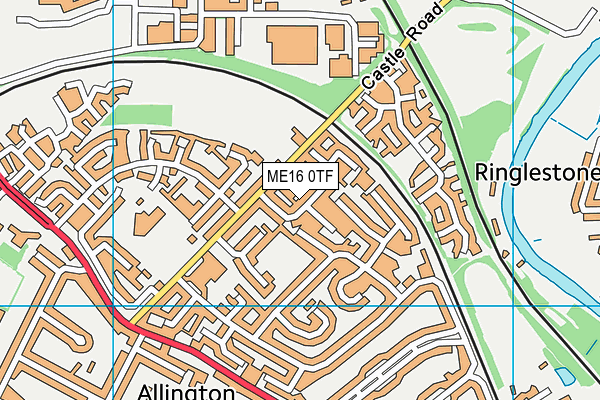 ME16 0TF map - OS VectorMap District (Ordnance Survey) ME16 0TF map - OS VectorMap District (Ordnance Survey)