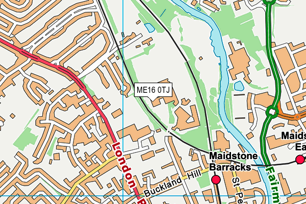 ME16 0TJ map - OS VectorMap District (Ordnance Survey) ME16 0TJ map - OS VectorMap District (Ordnance Survey)
