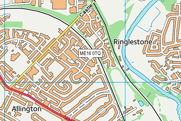 ME16 0TQ map - OS VectorMap District (Ordnance Survey) ME16 0TQ map - OS VectorMap District (Ordnance Survey)