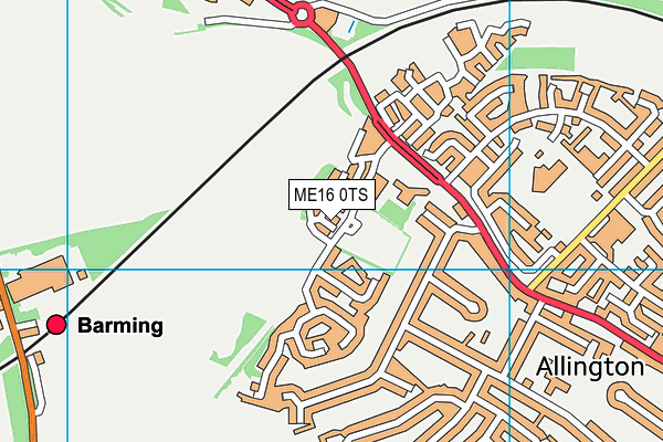 ME16 0TS map - OS VectorMap District (Ordnance Survey) ME16 0TS map - OS VectorMap District (Ordnance Survey)