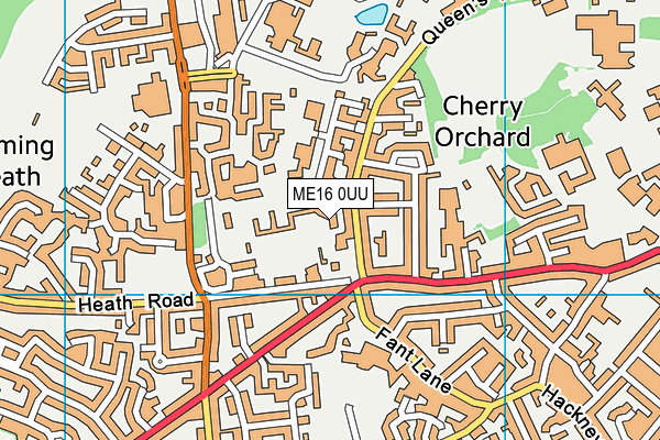 ME16 0UU map - OS VectorMap District (Ordnance Survey) ME16 0UU map - OS VectorMap District (Ordnance Survey)