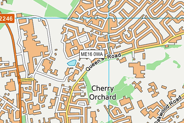 ME16 0WA map - OS VectorMap District (Ordnance Survey) ME16 0WA map - OS VectorMap District (Ordnance Survey)