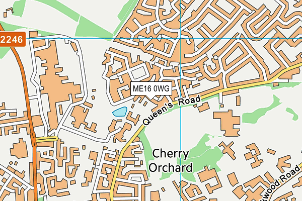 ME16 0WG map - OS VectorMap District (Ordnance Survey) ME16 0WG map - OS VectorMap District (Ordnance Survey)