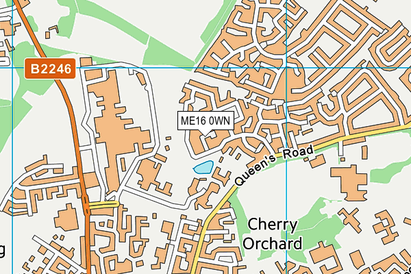 ME16 0WN map - OS VectorMap District (Ordnance Survey) ME16 0WN map - OS VectorMap District (Ordnance Survey)