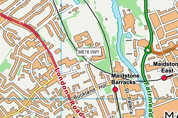 ME16 0WY map - OS VectorMap District (Ordnance Survey) ME16 0WY map - OS VectorMap District (Ordnance Survey)