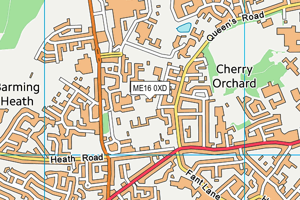 ME16 0XD map - OS VectorMap District (Ordnance Survey) ME16 0XD map - OS VectorMap District (Ordnance Survey)