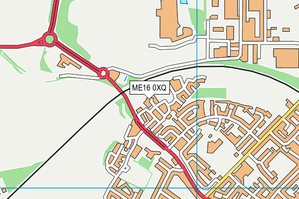 ME16 0XQ map - OS VectorMap District (Ordnance Survey) ME16 0XQ map - OS VectorMap District (Ordnance Survey)