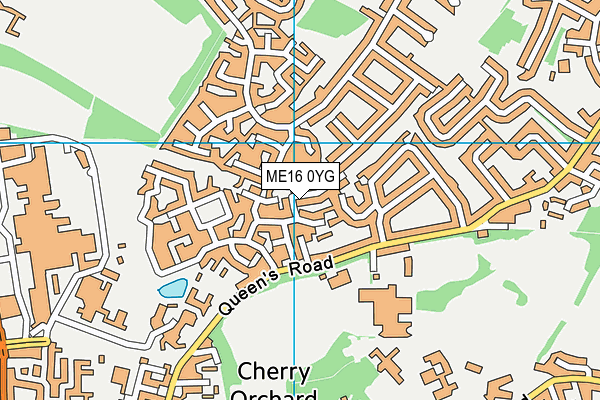 ME16 0YG map - OS VectorMap District (Ordnance Survey) ME16 0YG map - OS VectorMap District (Ordnance Survey)
