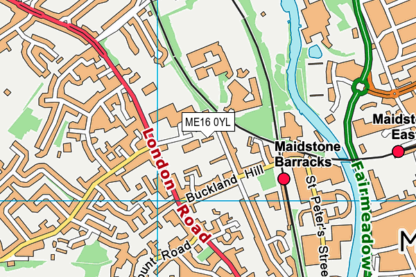 ME16 0YL map - OS VectorMap District (Ordnance Survey) ME16 0YL map - OS VectorMap District (Ordnance Survey)