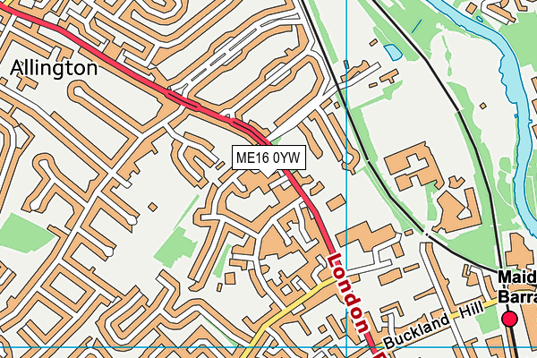 ME16 0YW map - OS VectorMap District (Ordnance Survey) ME16 0YW map - OS VectorMap District (Ordnance Survey)