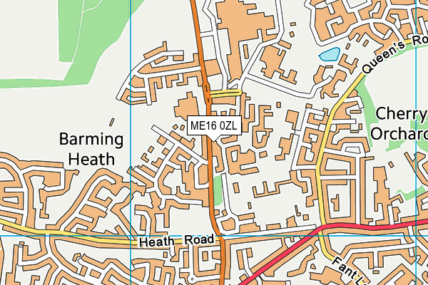ME16 0ZL map - OS VectorMap District (Ordnance Survey) ME16 0ZL map - OS VectorMap District (Ordnance Survey)