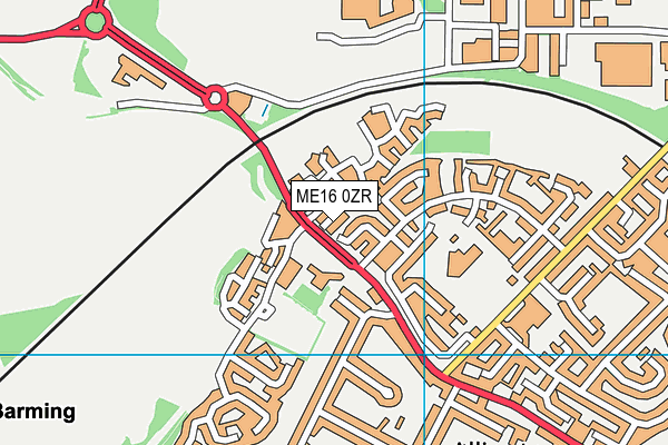 ME16 0ZR map - OS VectorMap District (Ordnance Survey) ME16 0ZR map - OS VectorMap District (Ordnance Survey)