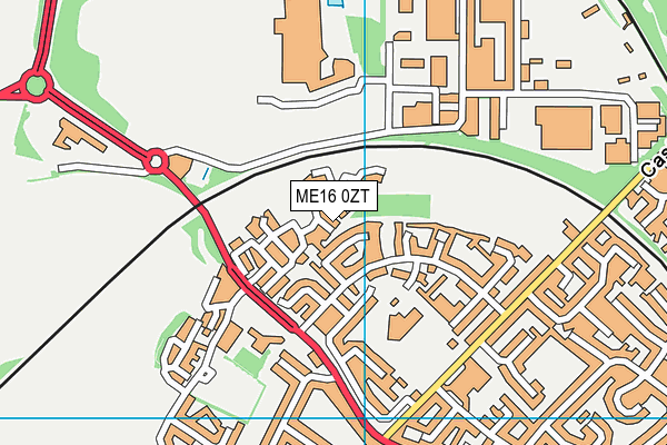 ME16 0ZT map - OS VectorMap District (Ordnance Survey) ME16 0ZT map - OS VectorMap District (Ordnance Survey)