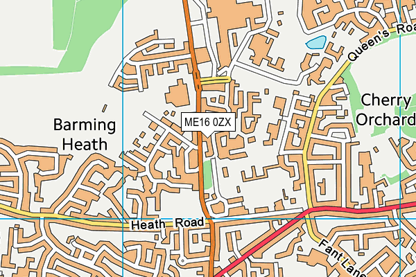 ME16 0ZX map - OS VectorMap District (Ordnance Survey) ME16 0ZX map - OS VectorMap District (Ordnance Survey)