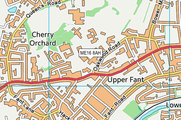 ME16 8AH map - OS VectorMap District (Ordnance Survey)