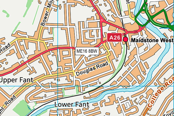 ME16 8BW map - OS VectorMap District (Ordnance Survey) ME16 8BW map - OS VectorMap District (Ordnance Survey)