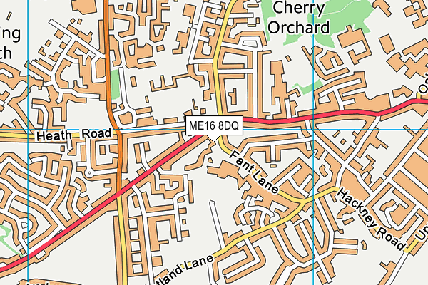 ME16 8DQ map - OS VectorMap District (Ordnance Survey)