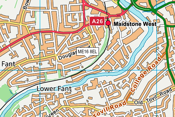 ME16 8EL map - OS VectorMap District (Ordnance Survey) ME16 8EL map - OS VectorMap District (Ordnance Survey)