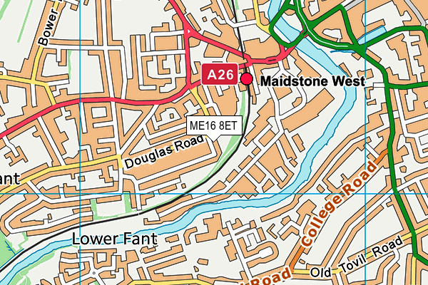 ME16 8ET map - OS VectorMap District (Ordnance Survey) ME16 8ET map - OS VectorMap District (Ordnance Survey)