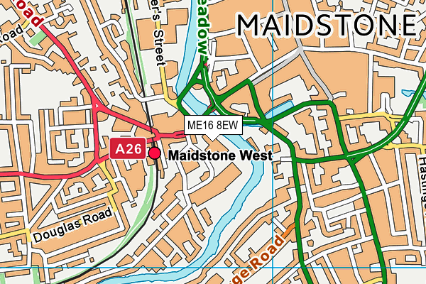 ME16 8EW map - OS VectorMap District (Ordnance Survey) ME16 8EW map - OS VectorMap District (Ordnance Survey)
