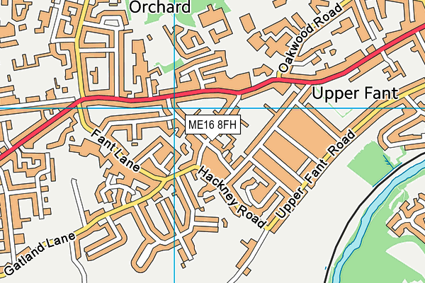 ME16 8FH map - OS VectorMap District (Ordnance Survey) ME16 8FH map - OS VectorMap District (Ordnance Survey)