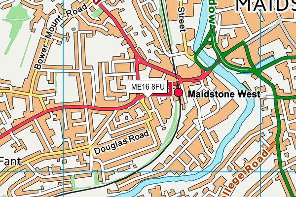 ME16 8FU map - OS VectorMap District (Ordnance Survey) ME16 8FU map - OS VectorMap District (Ordnance Survey)