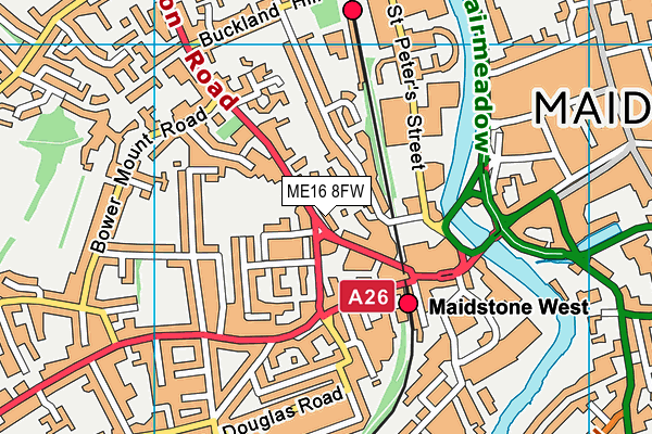 ME16 8FW map - OS VectorMap District (Ordnance Survey) ME16 8FW map - OS VectorMap District (Ordnance Survey)
