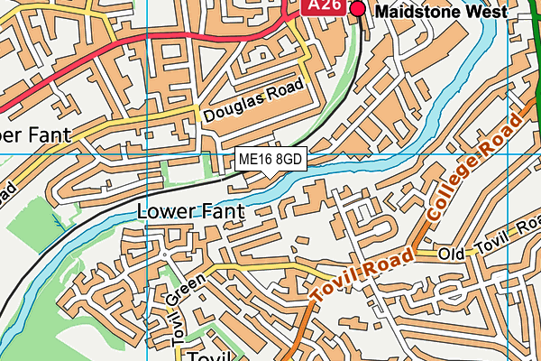 ME16 8GD map - OS VectorMap District (Ordnance Survey) ME16 8GD map - OS VectorMap District (Ordnance Survey)